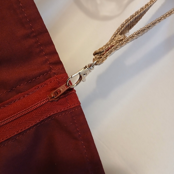 New Southwestern Western Canvas Clutch Travel Hanging makeup bag Wine Wristlet - Picture 6 of 8